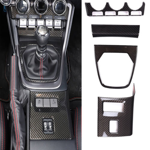 4Pcs Carbon Style Console Trim Set 2022-2023 Toyota GR86 BRZ – Primitive  Performance Auto